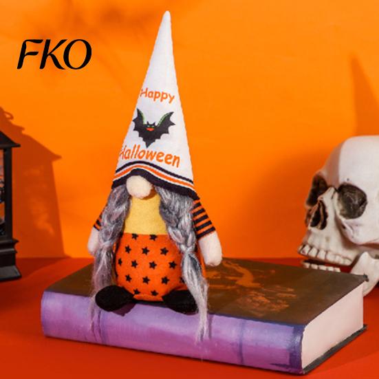 Halloween Decor Reusable Gnome Decor, Rudolph Faceless Doll Figurine for Shelf Table, Spooky Hanging Ornaments Cute Ornament Party Home,