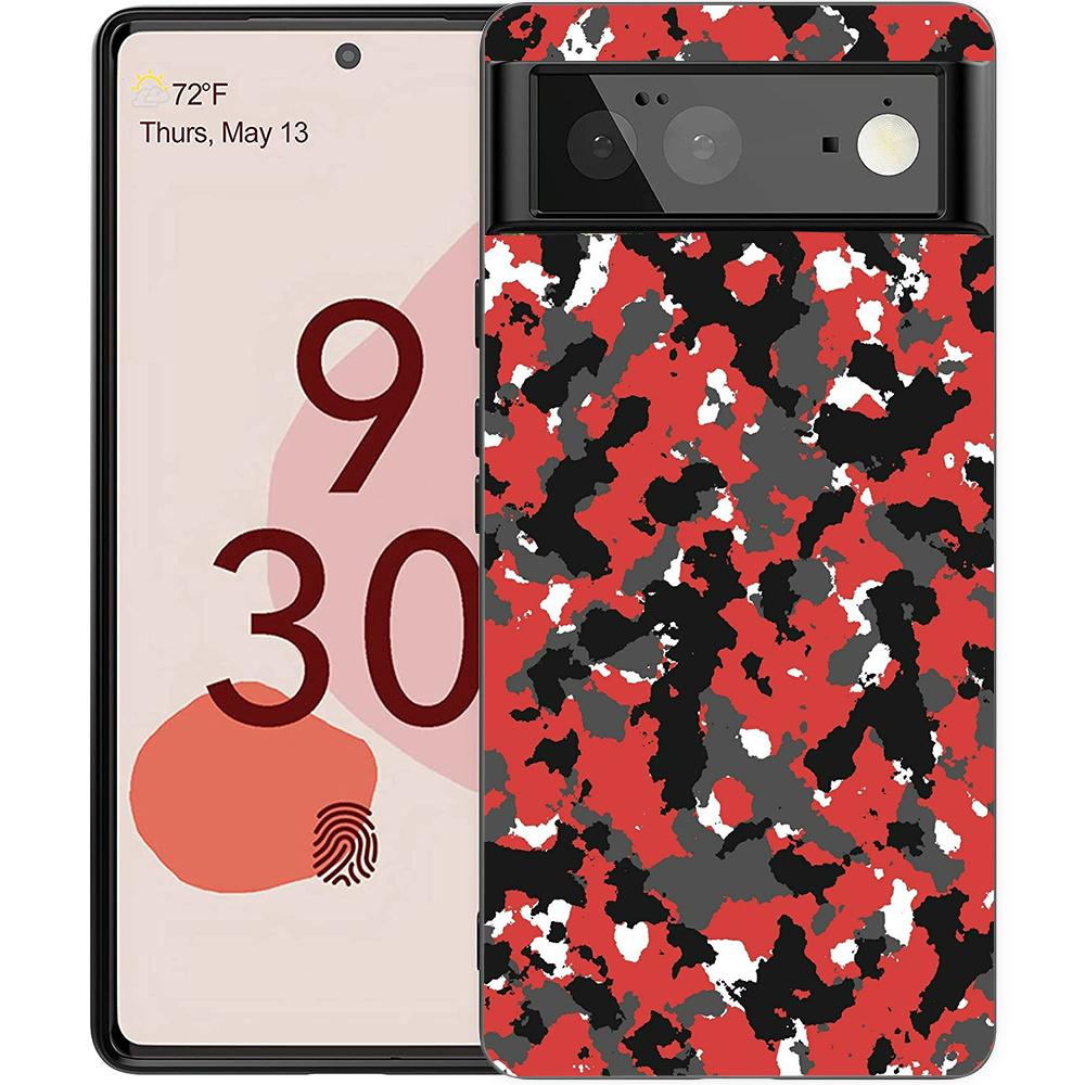 Камуфляжная Чехол-бампер для телефона Camo для Google Pixel 8 7 6 7A 6A Pro 5G Ударопрочный Силиконовый Мягкий 9 Pro XL 8 Pro 5G Чехол Сумки