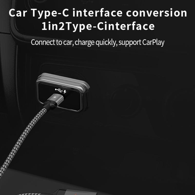USB C Кабель 2 в 1 Type C Быстрая зарядка и Передача данных Шнур PD100W Для Телефона Планшета Планшетов Type C Кабель