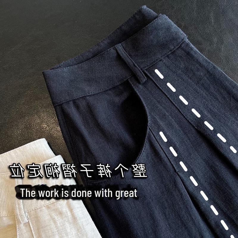 Широкие солнцезащитные брюки из хлопка и льна Tencel для женщин