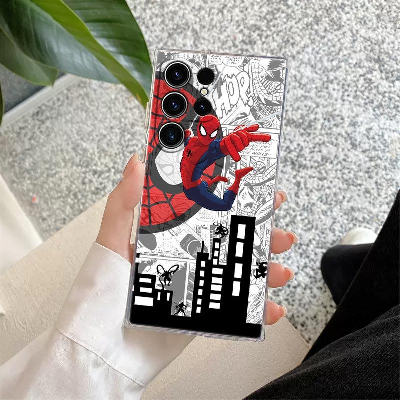 Прозрачный чехол Marvel Человек-паук Веном S26 для Samsung Galaxy S26 S25 Ultra S24 S22 S26 Plus S20 S23 S21 S25 FE 5G Прозрачная крышка