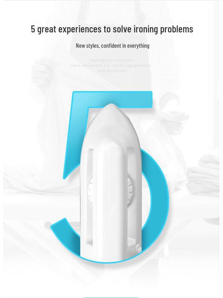 Портативный мини-электрический утюг для одежды - подходит для студенческого общежития и путешествий, маломощный, с контролем температуры