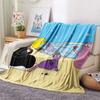 Barbapapa2 Flannel Blanket, High quality Comfortable for All Seasons, Home Decor, Warmth and Comfort