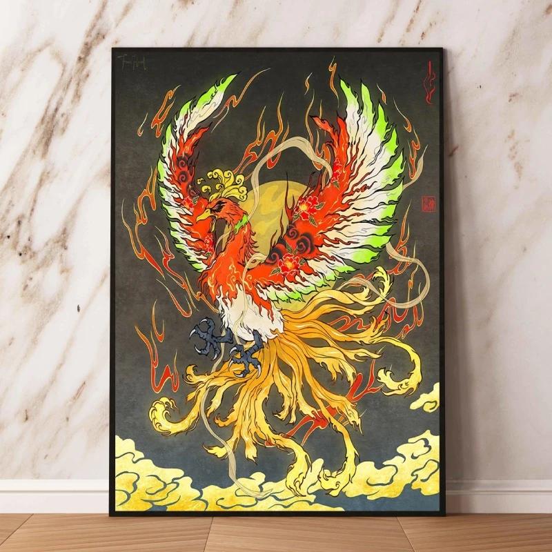 Lugia Ho-Oh Pokemon Unframed Canvas Painting Comic Themed Anime Wall Decor  Unique Collection Enhance Your Living Space