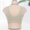 Women's Middle-aged And Elderly Large Size No Steel Ring Front Buckle Wide Shoulder Strap Soft Cotton Cup Bra