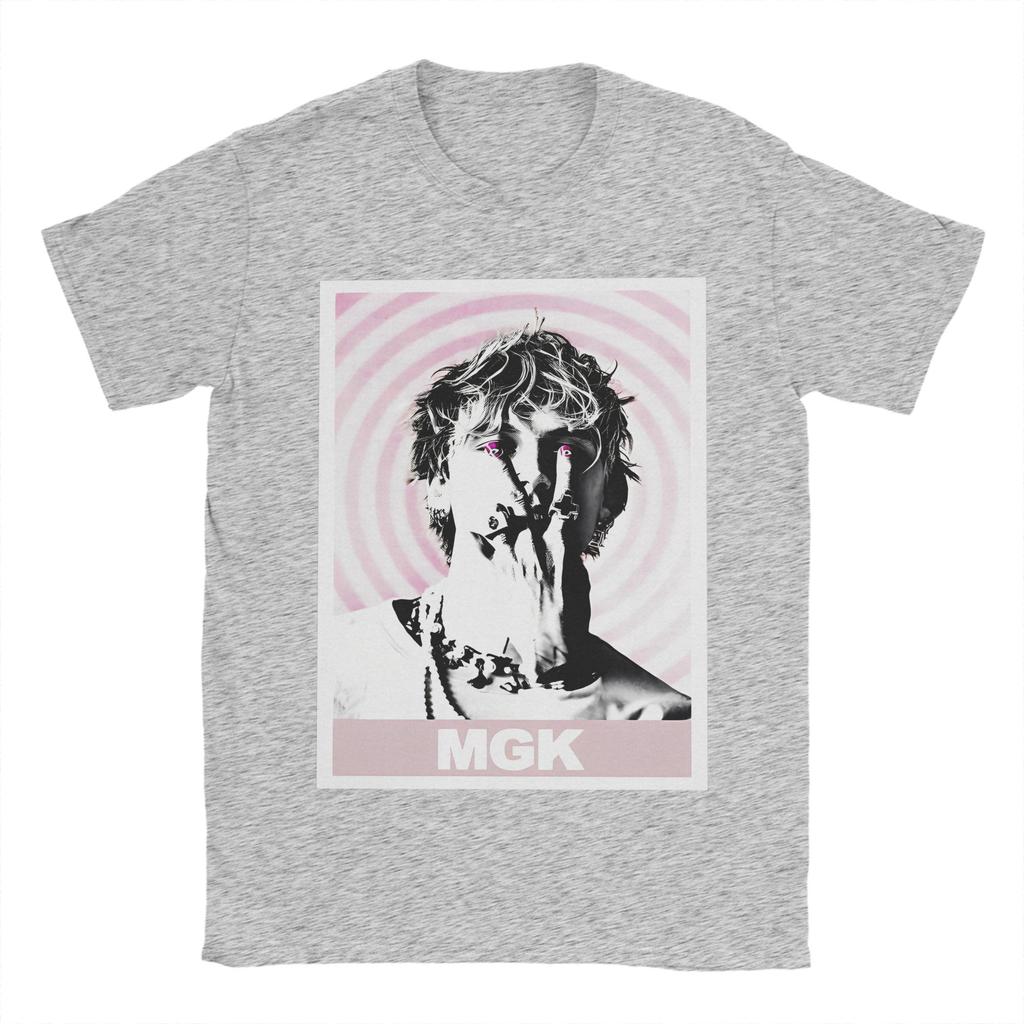 Мужские футболки в стиле рэпера MGK Хлопковые топы Летние Y2K Повседневные футболки с коротким рукавом Круглый вырез Харадзюку Повседневная футболка Большой размер 5XL 6XL