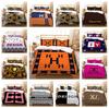 3D Luxury Pattern Fashion Household Bedding Single Double Bed Full Size Pillowcase and Quilt Cover 2/3 Pieces of Microfiber Home Decoration