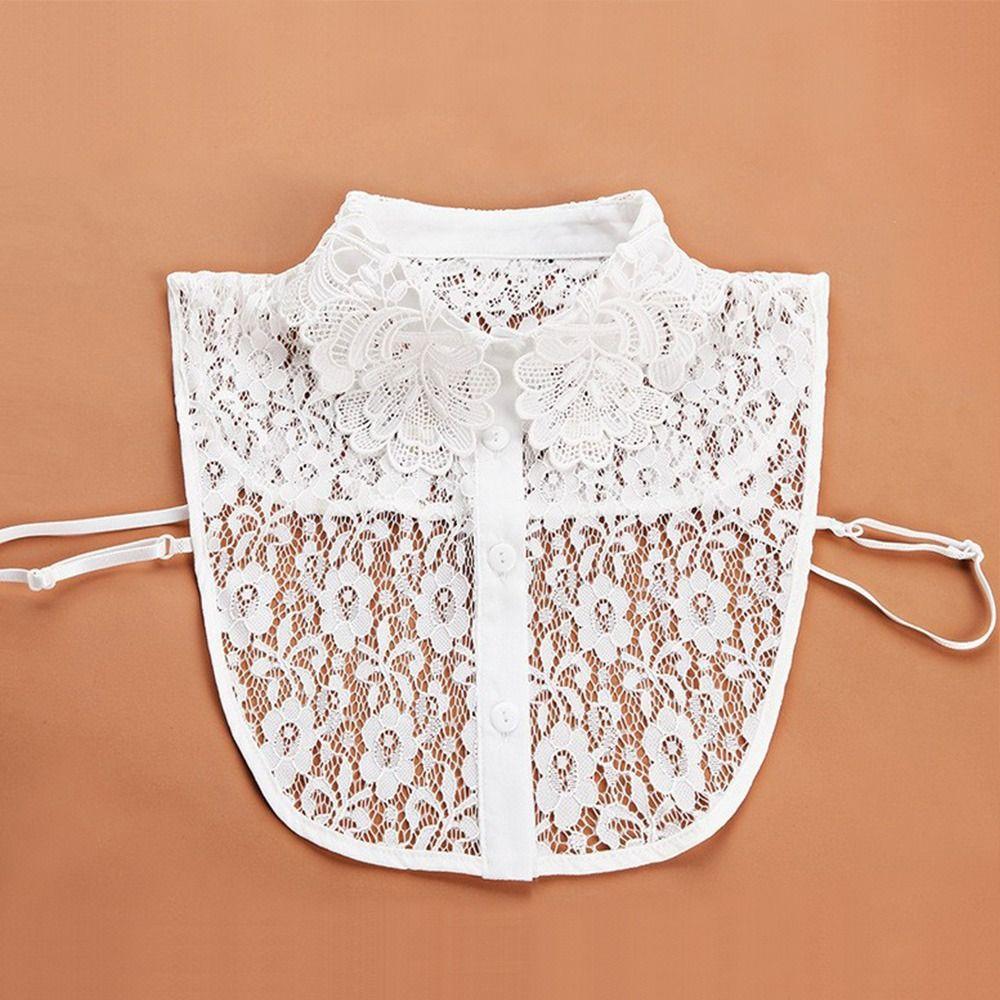DIY Detachable False Collar Lace Shawl Wrap Neckline Detachable Ladies Cape Women Girls