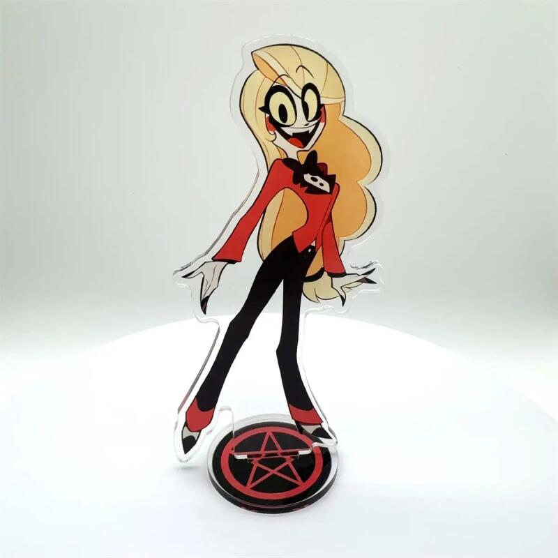 Подарок для фанатов Украшения Стенд Модель Hazbin Hotel Аниме Фигурка Акриловый Стенд Модель Пластина 1 шт. Аластор Настольный Декор Стоячий Знак Игра