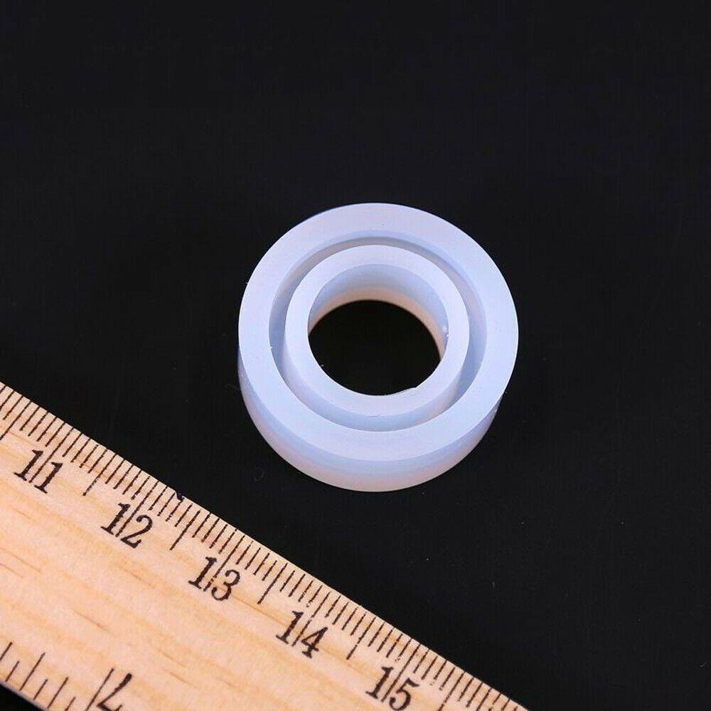 Flexible Transparent Round Shape Mould Epoxy for Resin Craft Silicone Ring Mold Jewelry Making DIY