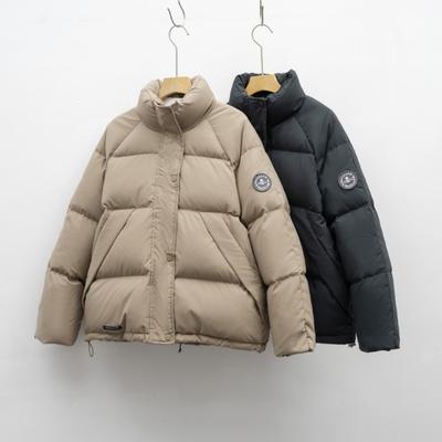 Новая стойка воротник короткая студенческая повязка на руку белая утиная пуховая повседневная утолщенная куртка для женщин