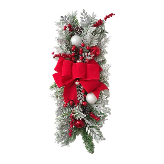 Рождественская лесенка гирлянда каплевидная отделка рождественская лестница гирлянда венок с искусственным бантом