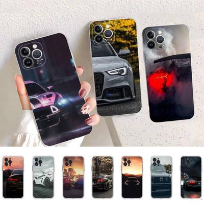 Чехол для телефона со спортивным автомобилем для iPhone 14 13 12 11 Pro Max XS X XR SE 2020 6 7 8 Plus Mini Transparent Shell