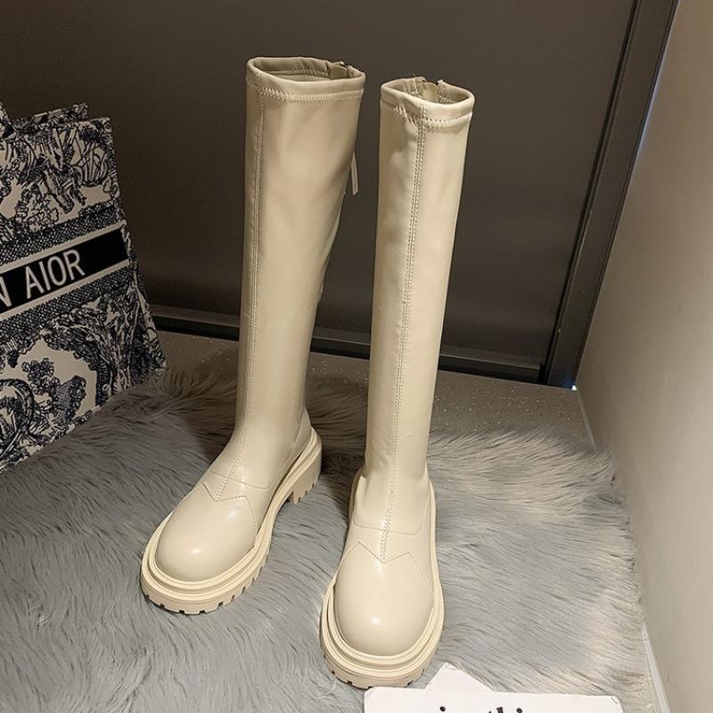 European and American New Thick Soled Thick Heel Fashionable and Slimming Knight Boots