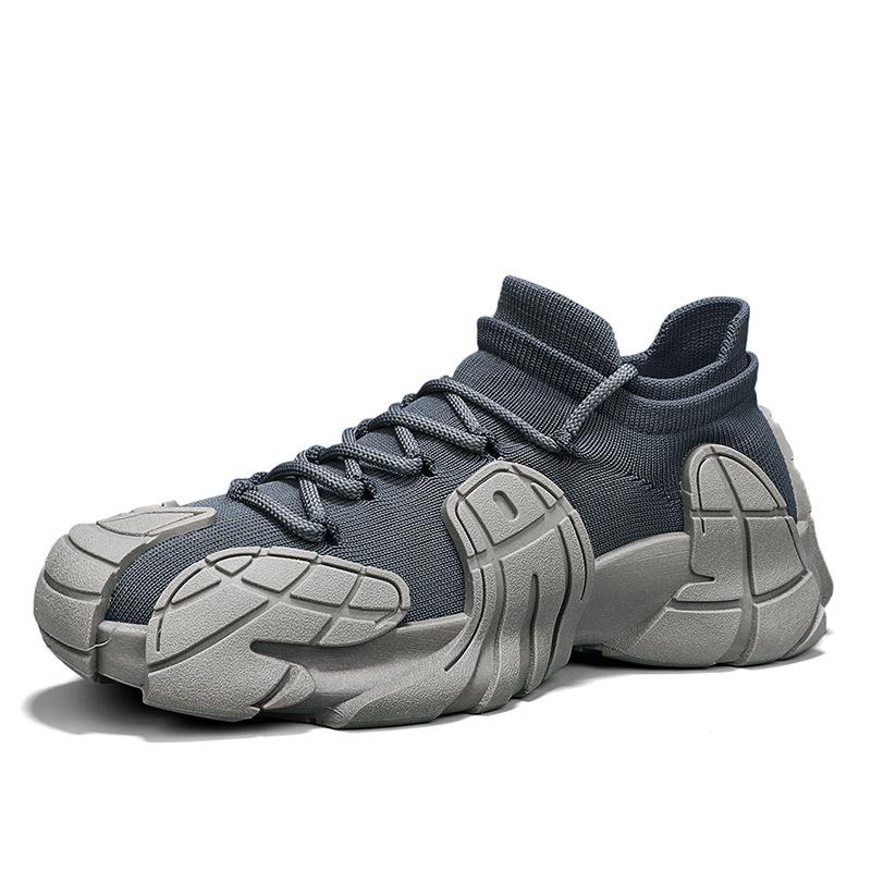 Лето 2024 г. Повседневная спортивная обувь для пар — дышащая, толстая подошва, в стиле носков Octopus для мужчин