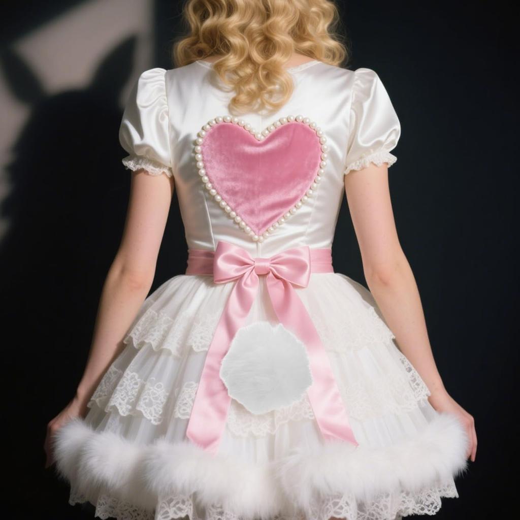 LEDMOMO Plush Bunny Tail with Safety Pin, Lightweight and Easy To Attach, Perfect for Cosplay Props, Halloween, Parties, Carnivals, and Easter, 2