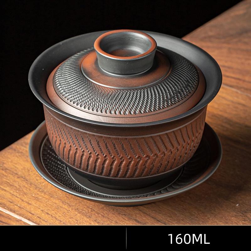 Фиолетовая керамика Цзяньшуй, гайвань, керамическая ручная работа, домашний чайный сервиз в стиле кунг-фу, чайная чаша, чашка для чая, чайник для чайной церемонии