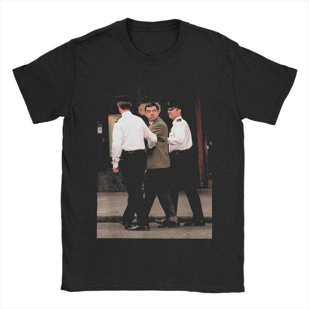 Humor Rowan Atkinson Not The Nine O Clock News Mr Bean Actor T-Shirts Men Round Neck Cotton T Shirt Short Sleeve Tee Shirt Tops