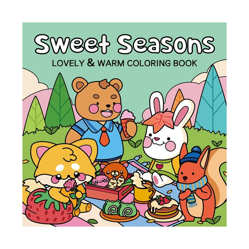 40 Sheets/Set Cartoon Interesting Graffiti Coloring Book Drawing Notebooks Drawing Book Kid Gifts For Kids Teens Relaxation
