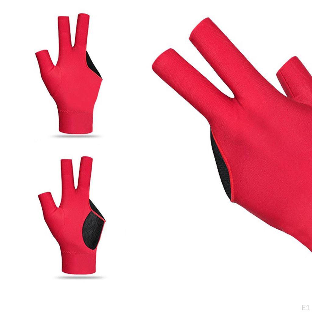 Бильярдные перчатки с 3 пальцами, прочные профессиональные перчатки для левой руки, снукерный кий, перчатки для бассейна