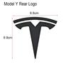 UBLM4 3D ABS Car Front Head Hood Emblem Rear Trunk Badge Sticker For Tesla Model 3 Model Y Replacement Decoration Decals Accessories