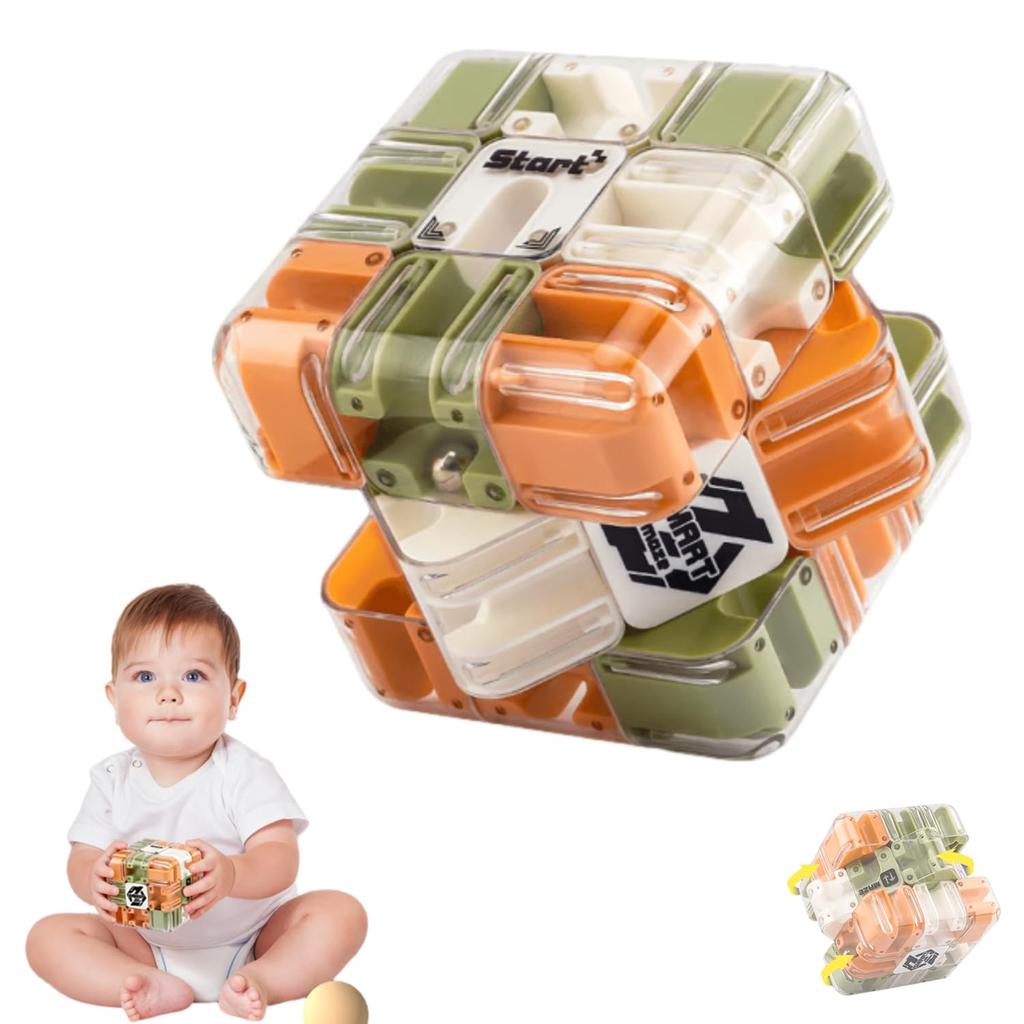 3D Лабиринт Магический Кубик Шестисторонний Прозрачный Пазл Кубик Скорости Кубики Игрушки Лабиринт Для Детских Развивающих Игрушек Подарок на День Рождения