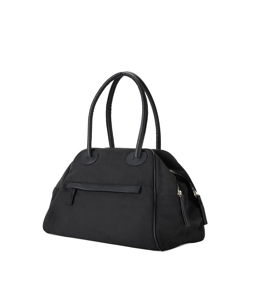 Christine Project Two Zipper Bag Suede Original(Black Pepper)
