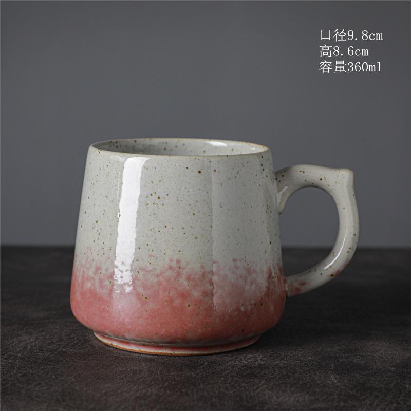 Керамическая японская чашка из грубой керамики, ретро, домашняя кофейная чашка, креативная чашка для воды, чашка для завтрака, керамическая подарочная чашка