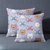 1 Pieces Cute Animal Bow Pattern Decorative Cushion Pillow Polyester pillowcase, sofa decorative cushion cov Headboard Pillow