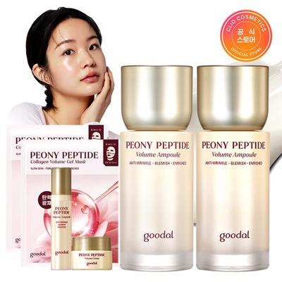 [2EA]Ампула Peony Wrinkle Trace 50 мл [Раздача] Маска-гель Peony 2 листа + Ампула 10 мл + Крем 10 мл