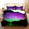 Комплект пододеяльника «Северное сияние» размера кинг/полный, чудеса природы, полиэстеровый чехол для одеяла для детей, подростков, постельное белье, пододеяльник