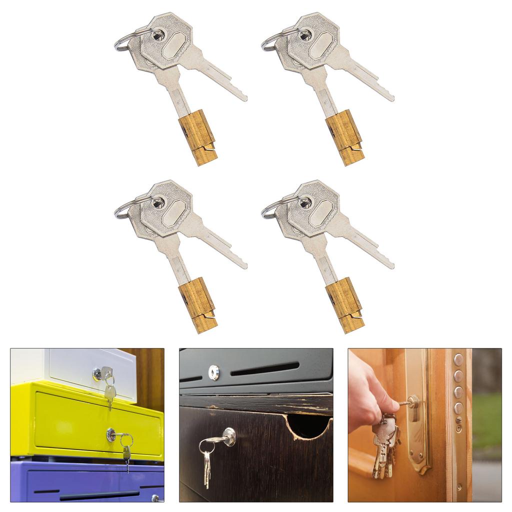 4 шт. прочных нержавеющих стальных блокираторов замочных скважин, портативный аксессуар для внутреннего дверного замка, ежедневное использование
