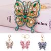 1PC Bag Pendant Charms Accessories Crystal Unique Design Animal Key Chain Insect Keyring Rhinestone Alloy Metal