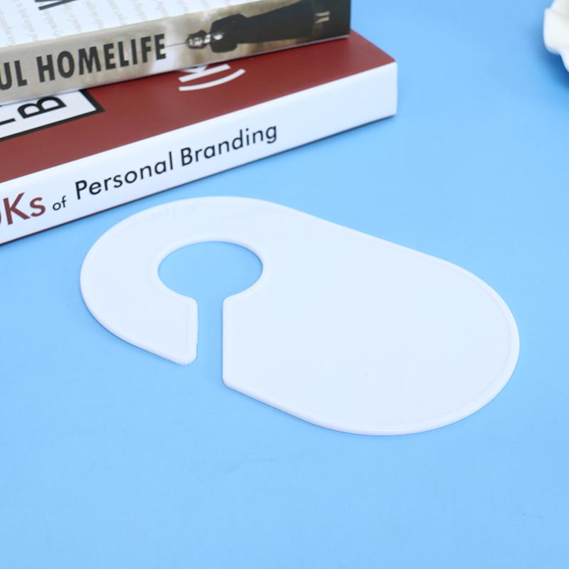 12 шт. белые пластиковые разделители размеров одежды кольца для маркировки одежды размерные бирки стойка