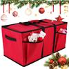 Red Oxford Christmas Storage Container With 128 Compartment Xmas Decorations Organizer Xmas Decor Storage Organizer