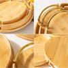 WY Simple Bamboo Round Serving Tray