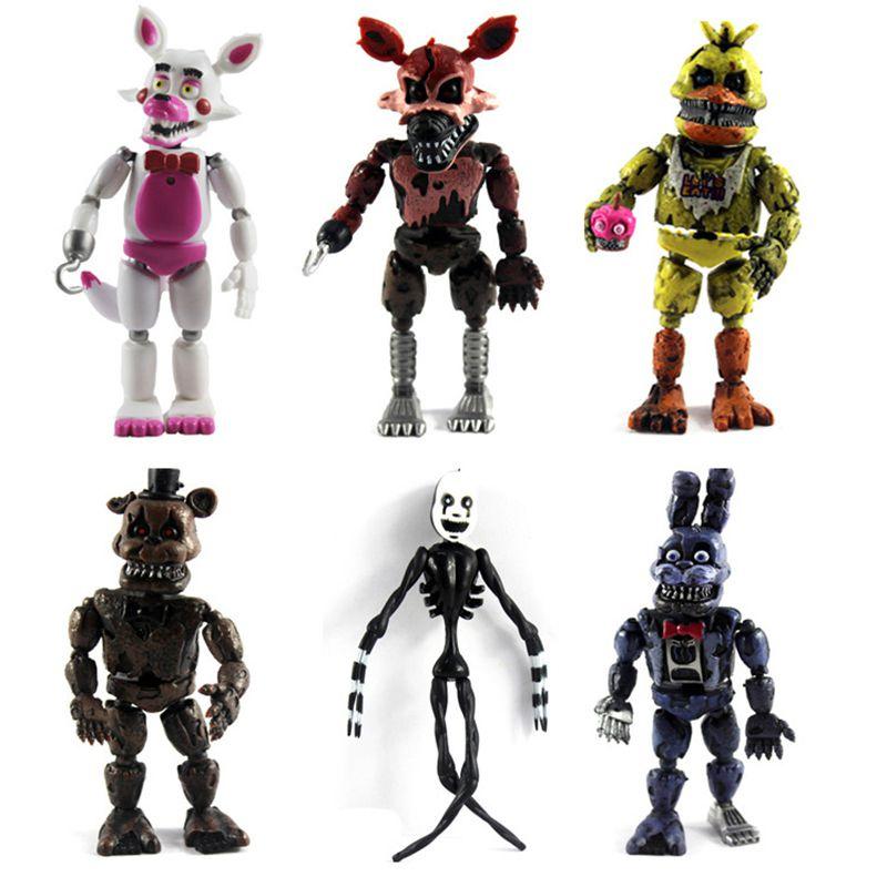 Премиум 19см Fnaf Five Nights At Freddy's 6шт ПВХ Фигурки Для Творческой Игры