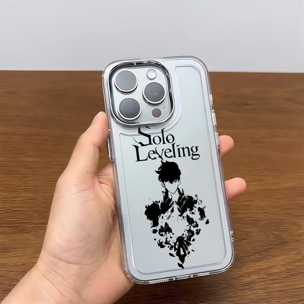 Роскошный горячий аниме Solos Levelings Чехол для телефона Для iPhone 17 16e 16 15 14 13 12 11mini Pro Max X XR XSMAX 8 7 Air Plus Мягкий чехол