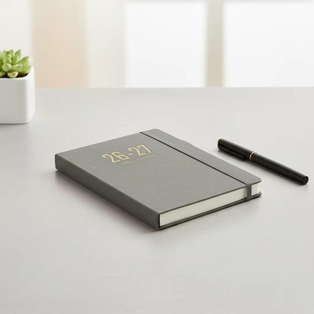 Daily Planning 2027 A5 Planner Notebook with Strap Daily Planner Fabric Notebook Office Stationery