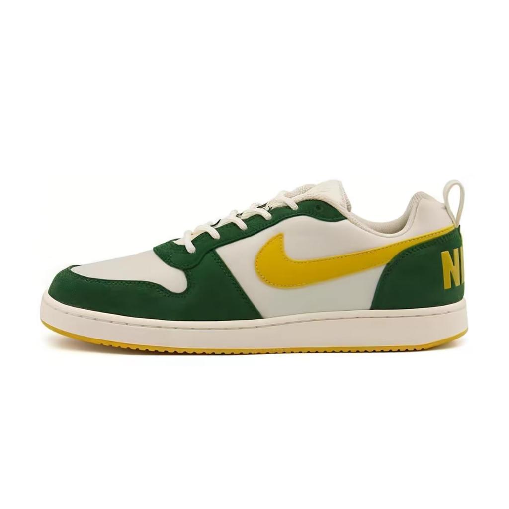 Nike Court Borough PRM Green Wilderness Slip Resistant Low top Skateboard Shoes Men's Green Black 844881-100(Team846-)