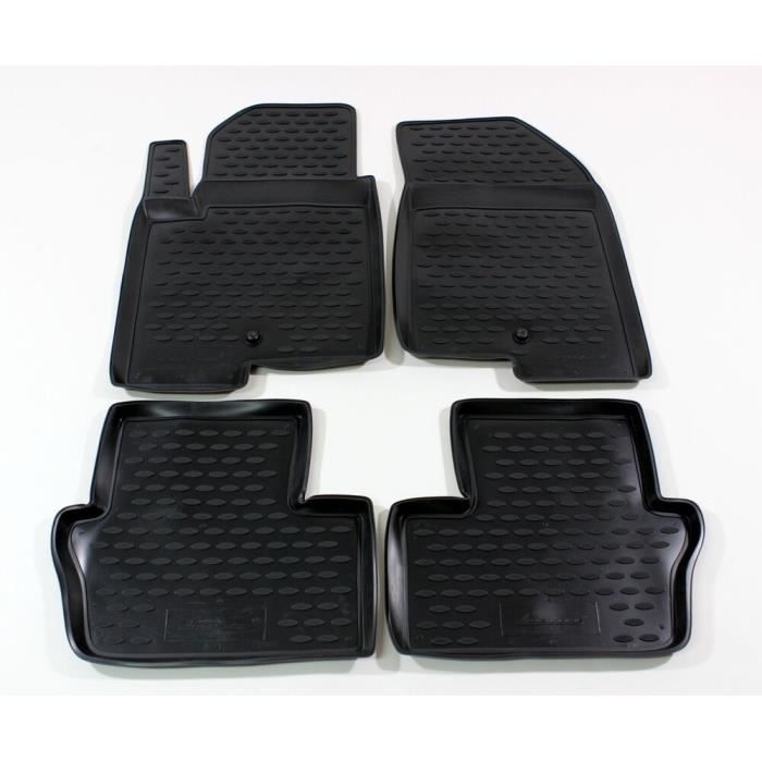 Tapis De Sol En Caoutchouc 3D Exclusive J&J AUTOMOTIVE Pour Jeep Cherokee 2008-2013
