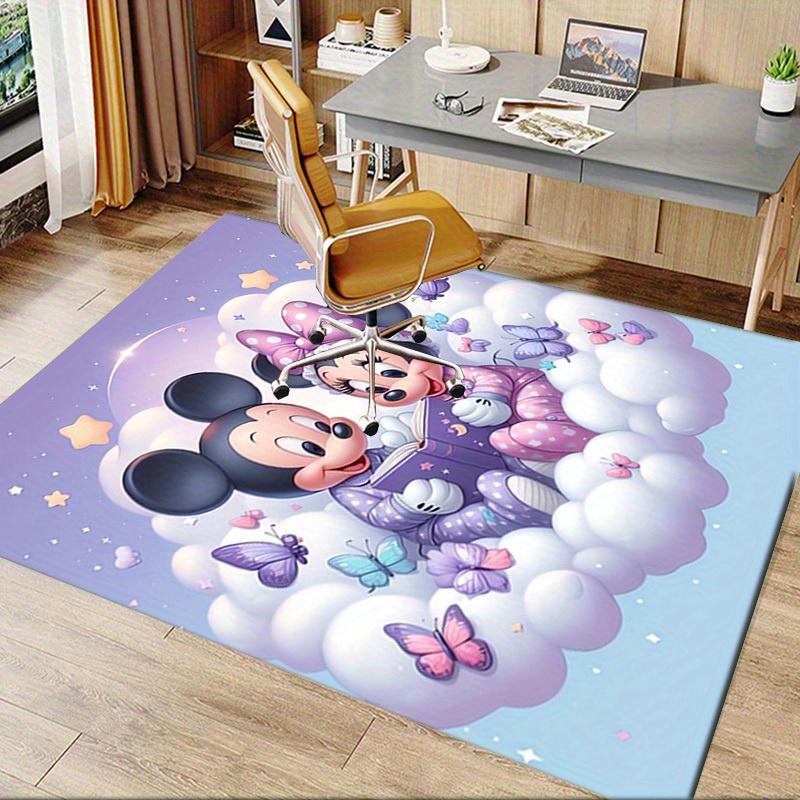 1pcOffice Carpet, Under Chair Rug, Gift for Home Decor, Cozy Reading Nook with Mickey and Minnie Mouse, Butterfly Dreams