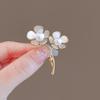 Pearl Flower Brooch Women'S Design Sense Niche Suit Corsage Autumn And Winter Rhinestone Coat Accessories Neckline Pin