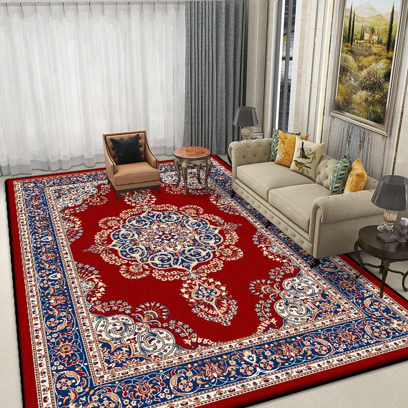 Ковер в стиле бохо для гостиной, противоскользящий, легко чистящийся, коврик для диванных столиков, пушистый мягкий ковер для офиса, большой площади, машинная стирка