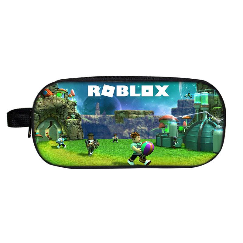 Двухъярусный пенал Roblox для школьников - Мультяшная модная канцелярская коробка