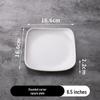 Commercial Melamine Square Dinner Plate