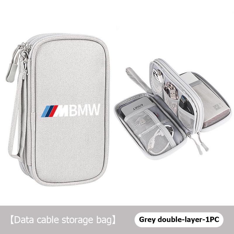 For BMW 3 Car Styling Digital Storage Bag Oxford Cloth Cable Tools Travel Purse For BMW M Sport M2 M3 M4 M5 M6 E46 E90 E60 F10 F20 E87 X3