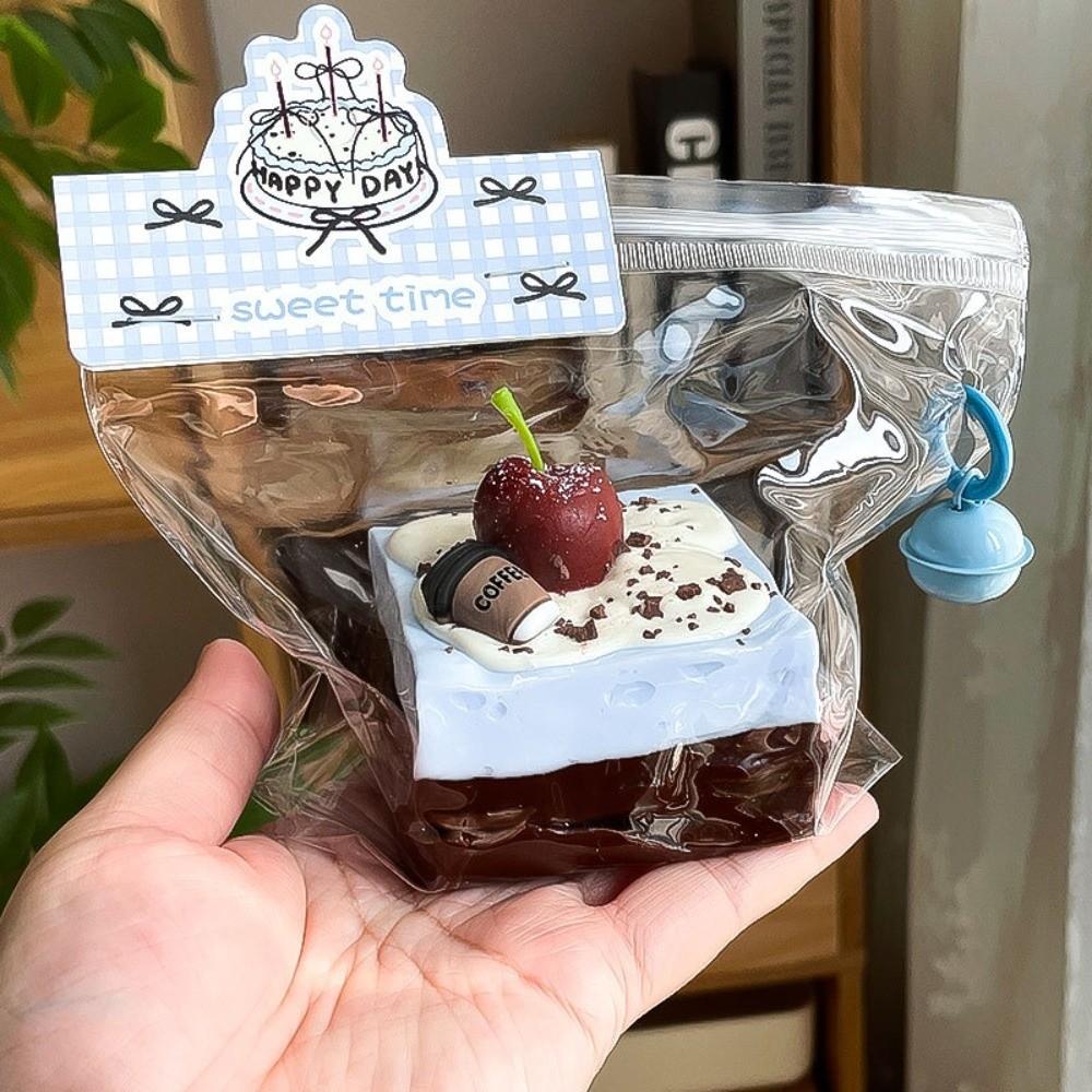 Chocolate Cake Squeeze Pinch Toy Soft Scented Fidget Toy New Brownie Squeeze Toy Kid Gifts