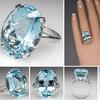 1 Pc Women's Exquisite Luxury Fashion Jewelry Wedding Band Engagement Ring Accessories