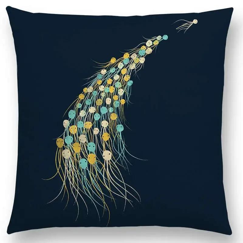 Latest Magical World Unknown Loch Ness  Colorful Pure Curiosity Cushion Cover Sofa Throw Pillow Case Big Octopus Zombie